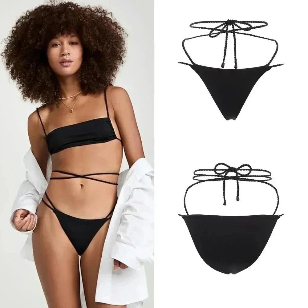 Agua Bendita Minta Kezia Bottom in Black Size Large NWOT $90